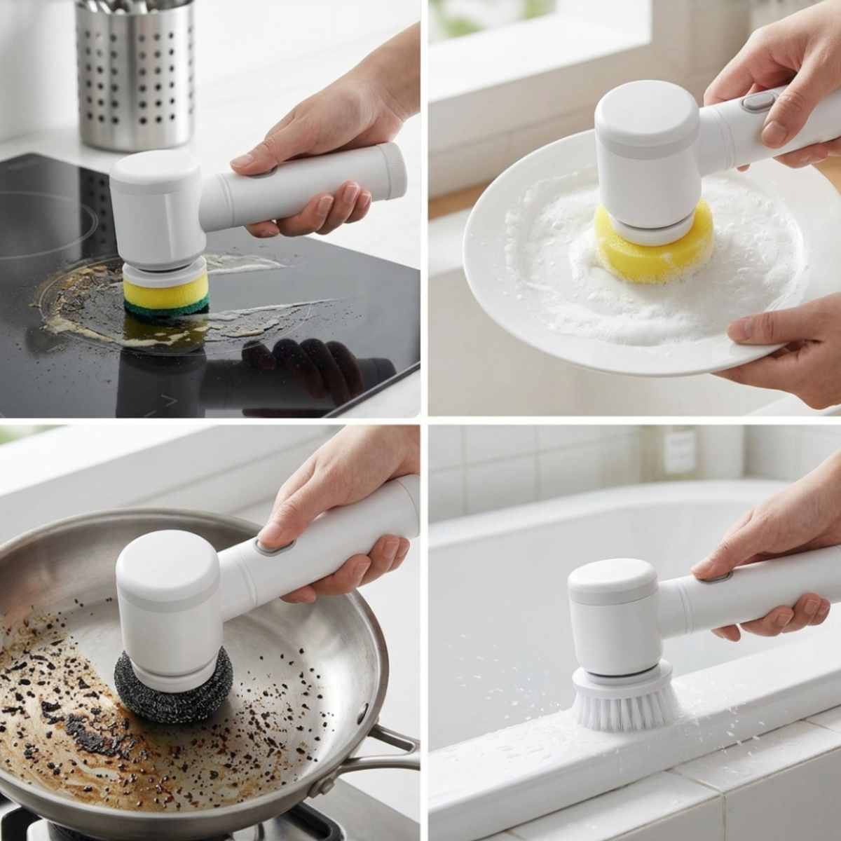 Gleam Gear 5-in-1 Electric Spin Scrubber