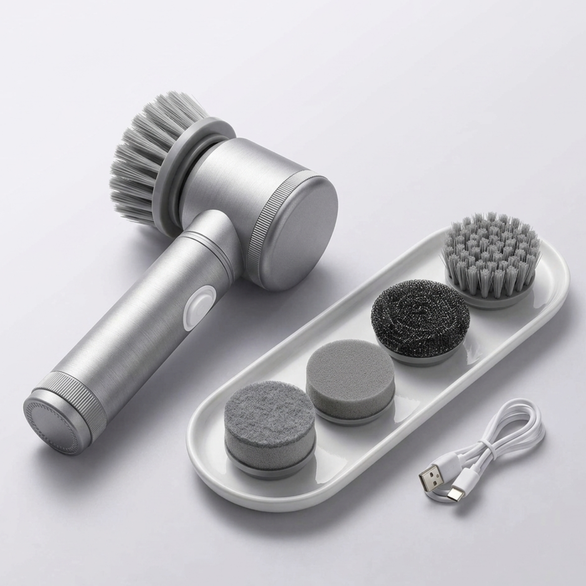 Gleam Gear 5-in-1 Electric Spin Scrubber