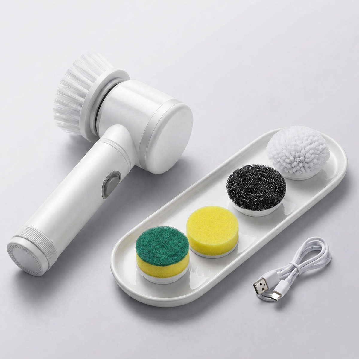 Gleam Gear 5-in-1 Electric Spin Scrubber