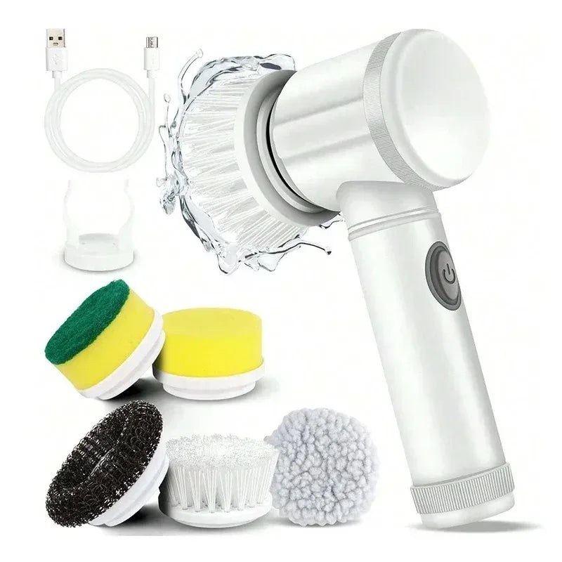 Revolutionize Your Cleaning Routine with the Gleam Gear 5-in-1 Electric Spin Scrubber