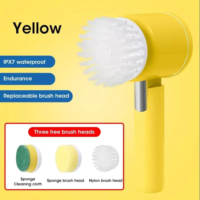 Revolutionize Your Cleaning Routine with the Gleam Gear 5-in-1 Electric Spin Scrubber