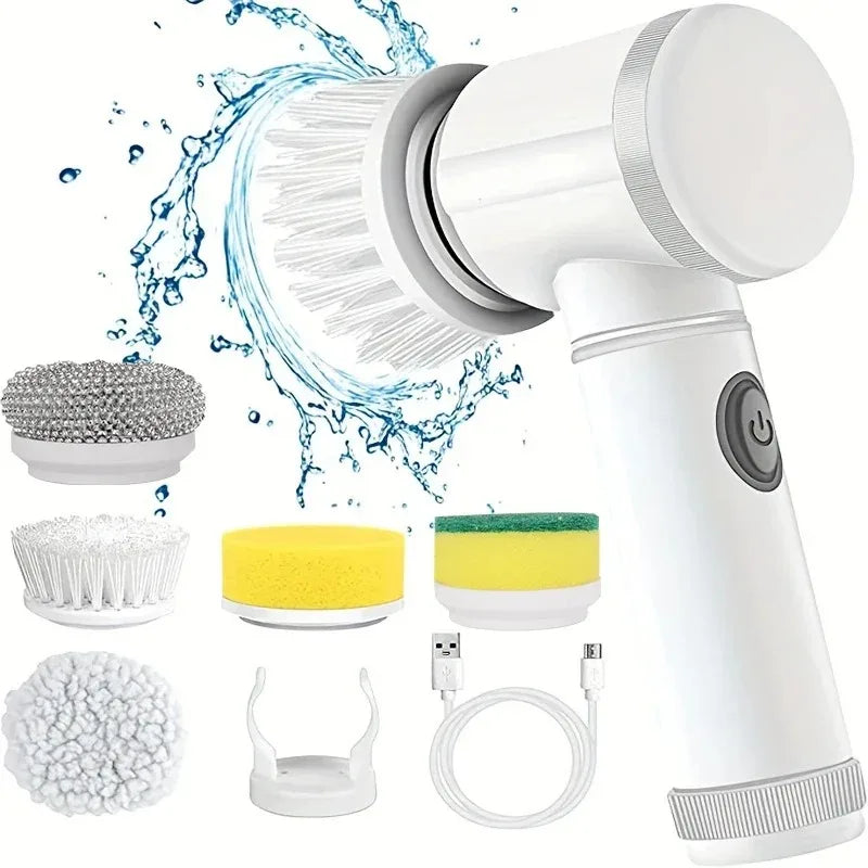 Revolutionize Your Cleaning Routine with the Gleam Gear 5-in-1 Electric Spin Scrubber