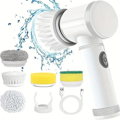 Revolutionize Your Cleaning Routine with the Gleam Gear 5-in-1 Electric Spin Scrubber