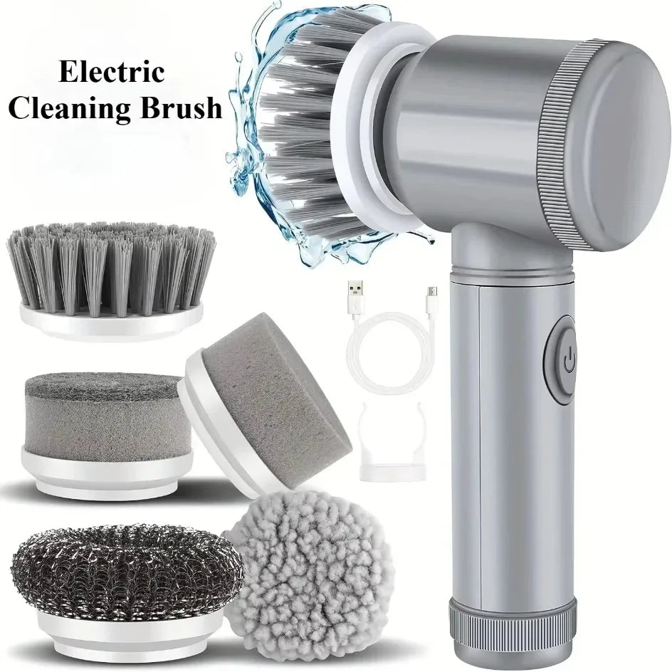 Revolutionize Your Cleaning Routine with the Gleam Gear 5-in-1 Electric Spin Scrubber